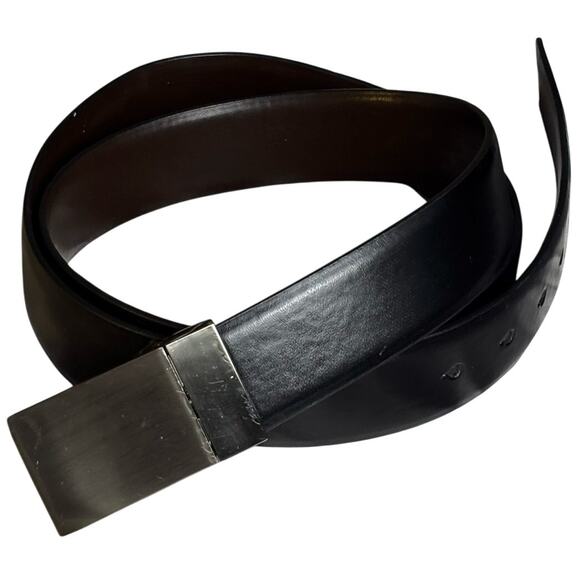 Black & Silver Men's Belt - Picture 1 of 7